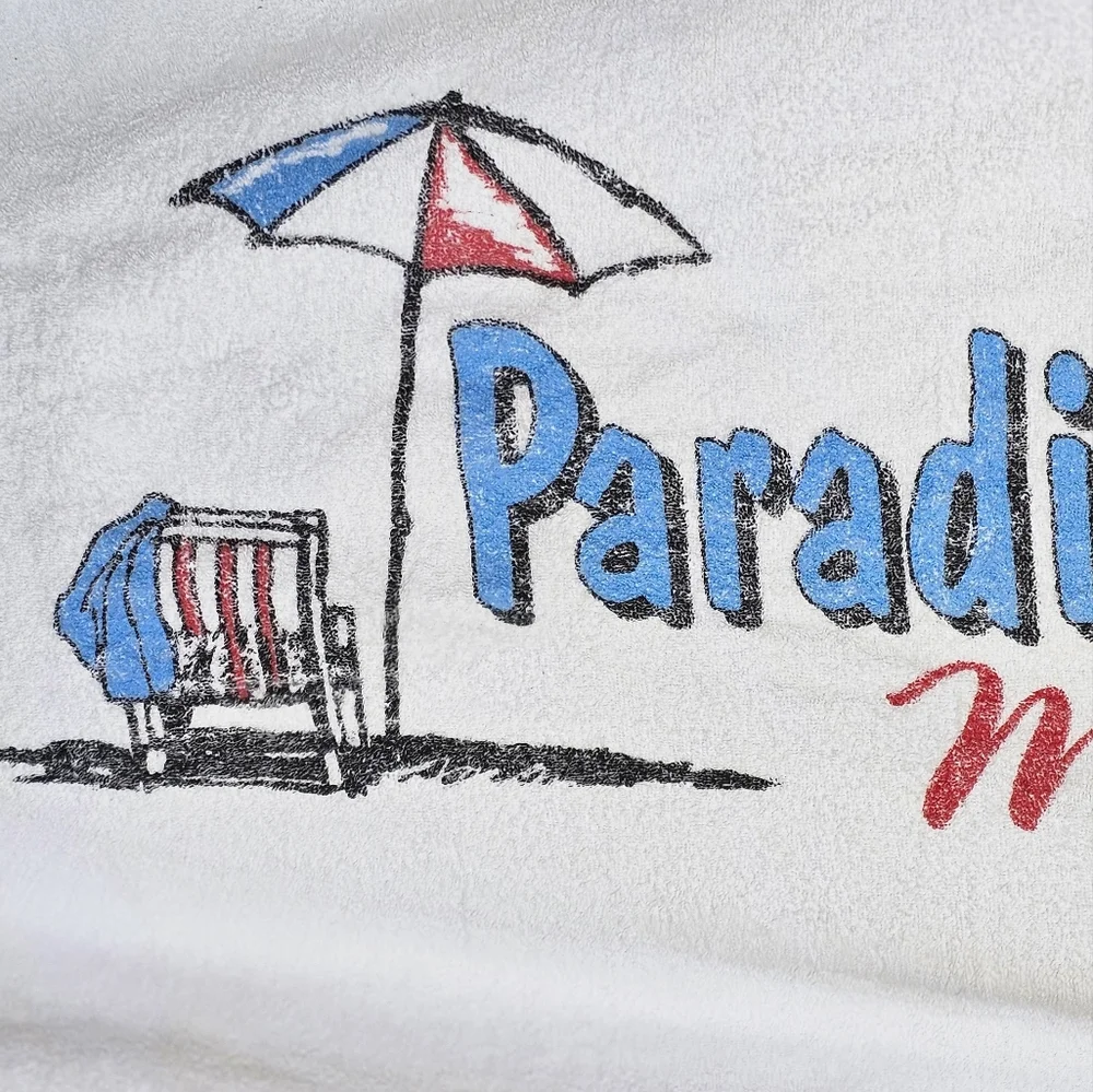 Paradise Cove Malibu Large White Beach Towel